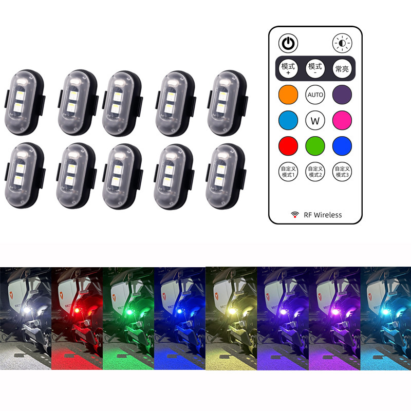 Drone Led Light - 10x 4x 8 Kleuren Draadloze Led