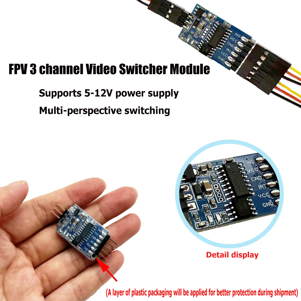 5.8G 3 Kanaals Video Switcher  - Drone Receiver recensie en prijs